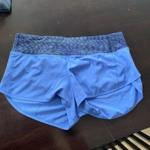 Lululemon low rise speed short size 6